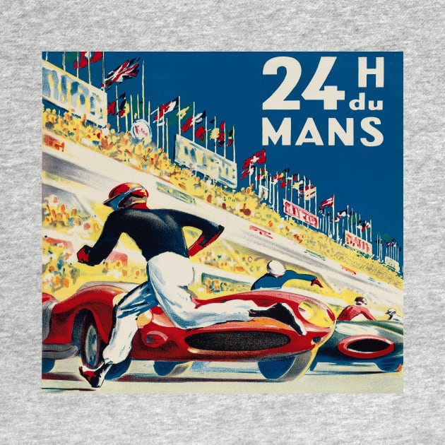 24 Hours of Le Mans - Vintage Poster Art by Naves